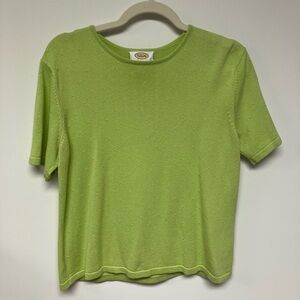 Talbots Light Green Knit Top, M